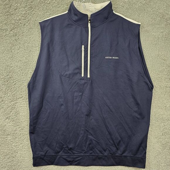 Footjoy Men's Blue Half Zip Golf Pullover Wicking Performance Size L - Picture 1 of 10